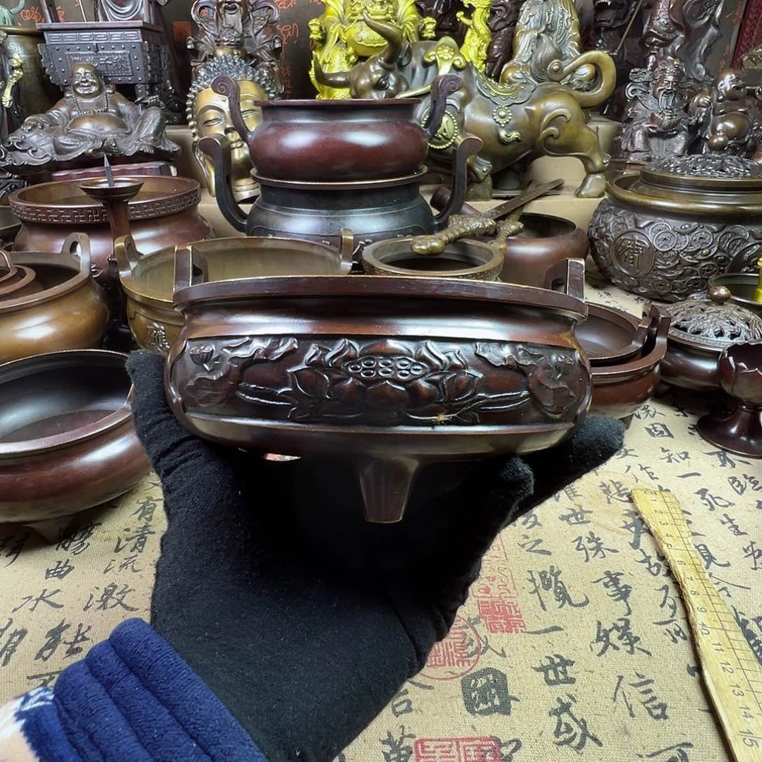 铜香炉铜工艺品铜器家用供香炉