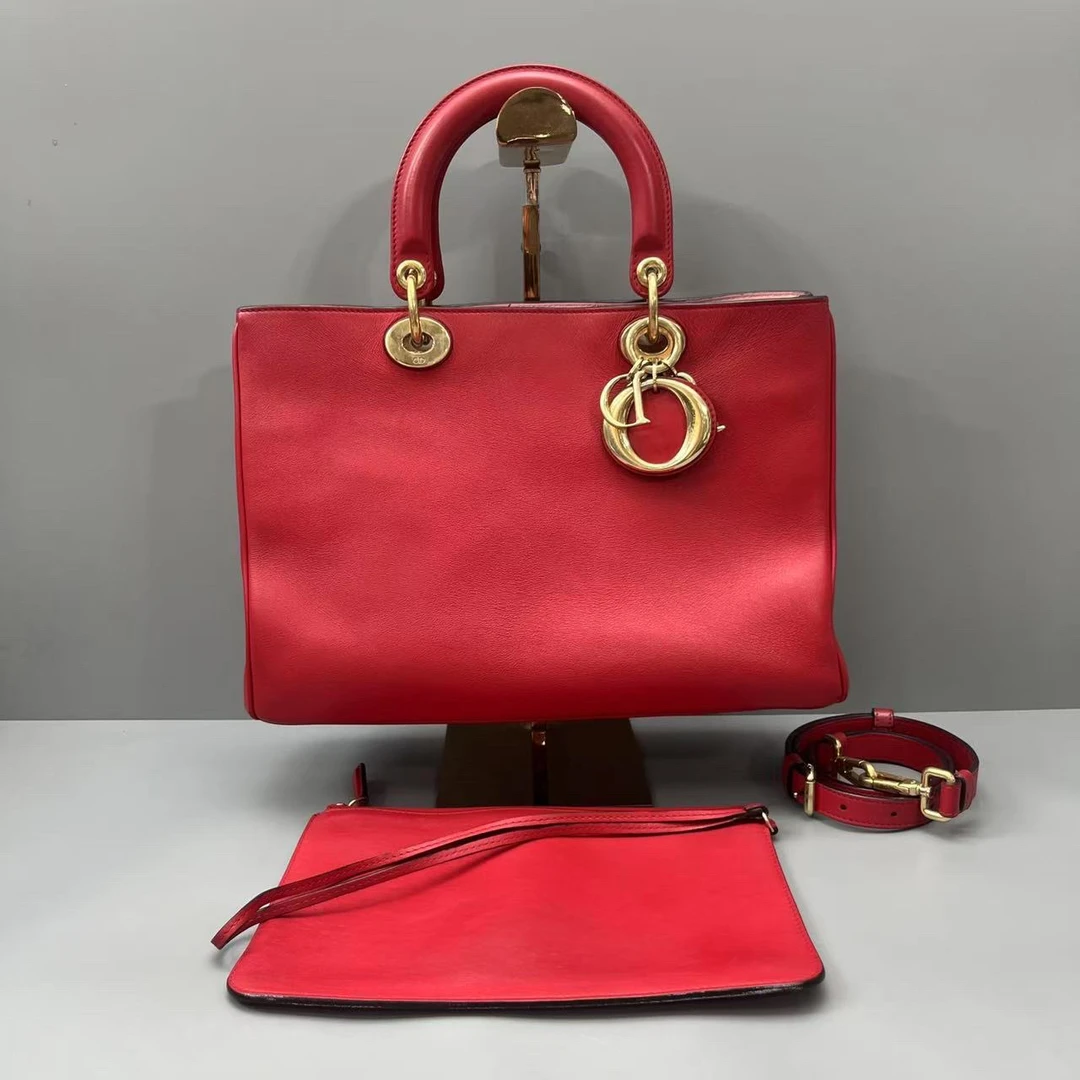 95新 DIOR/迪奥 红金VIP系列子母通勤包 尺寸32*22 SV15486