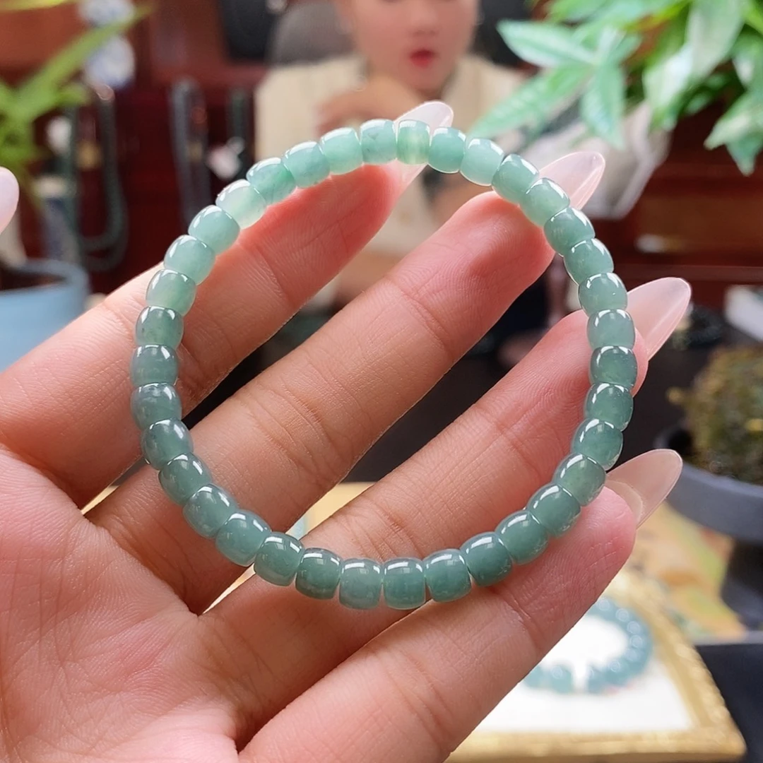 未镶嵌手链翡翠卡6mm直切