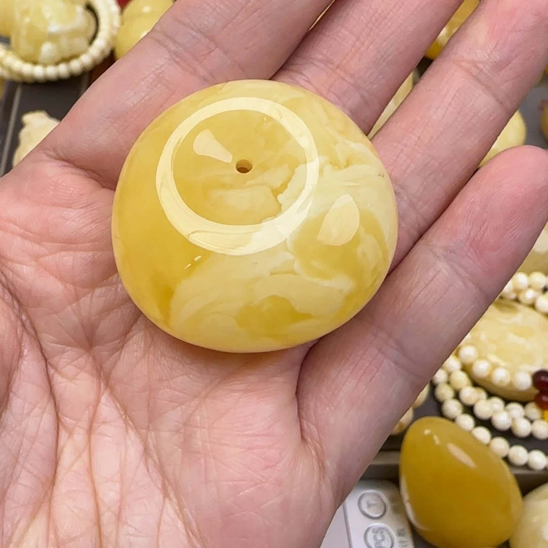 蜜蜡颈饰未镶嵌天然蜜蜡