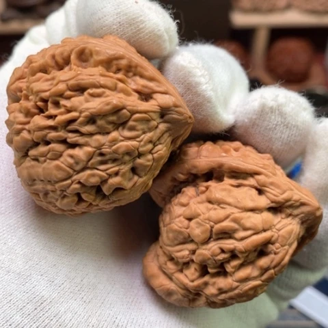 文玩核桃吊坠38全品白茬蟒皮纹异形飞蛇