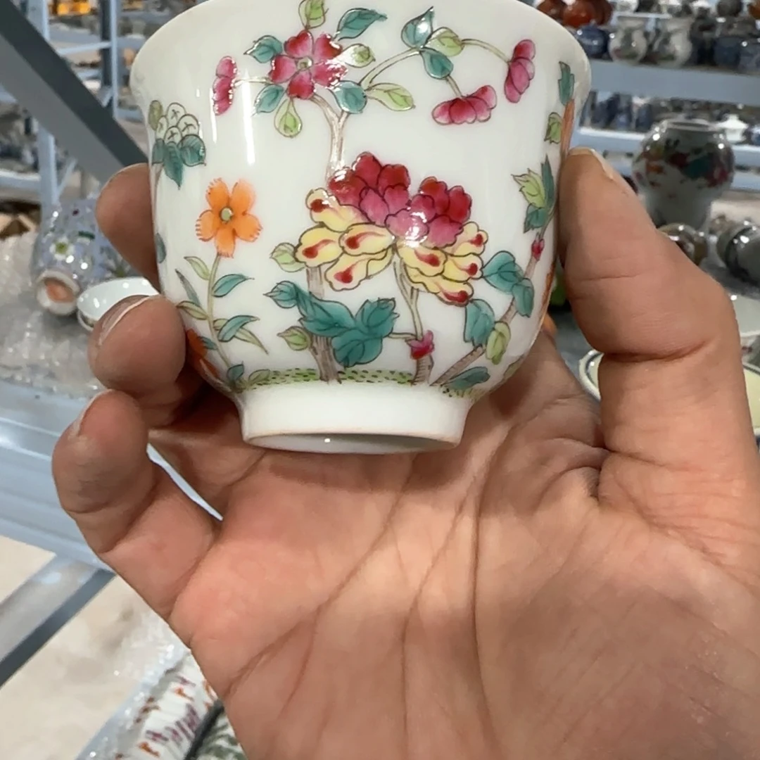 瓷片摆件手绘瓷器全部处理