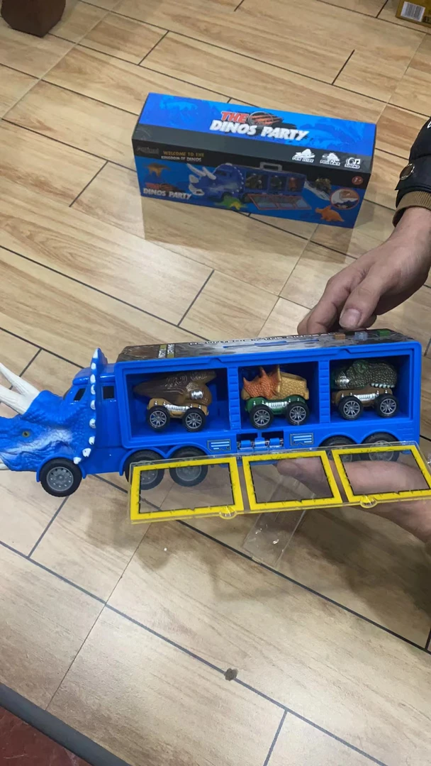 收纳恐龙车科学玩具