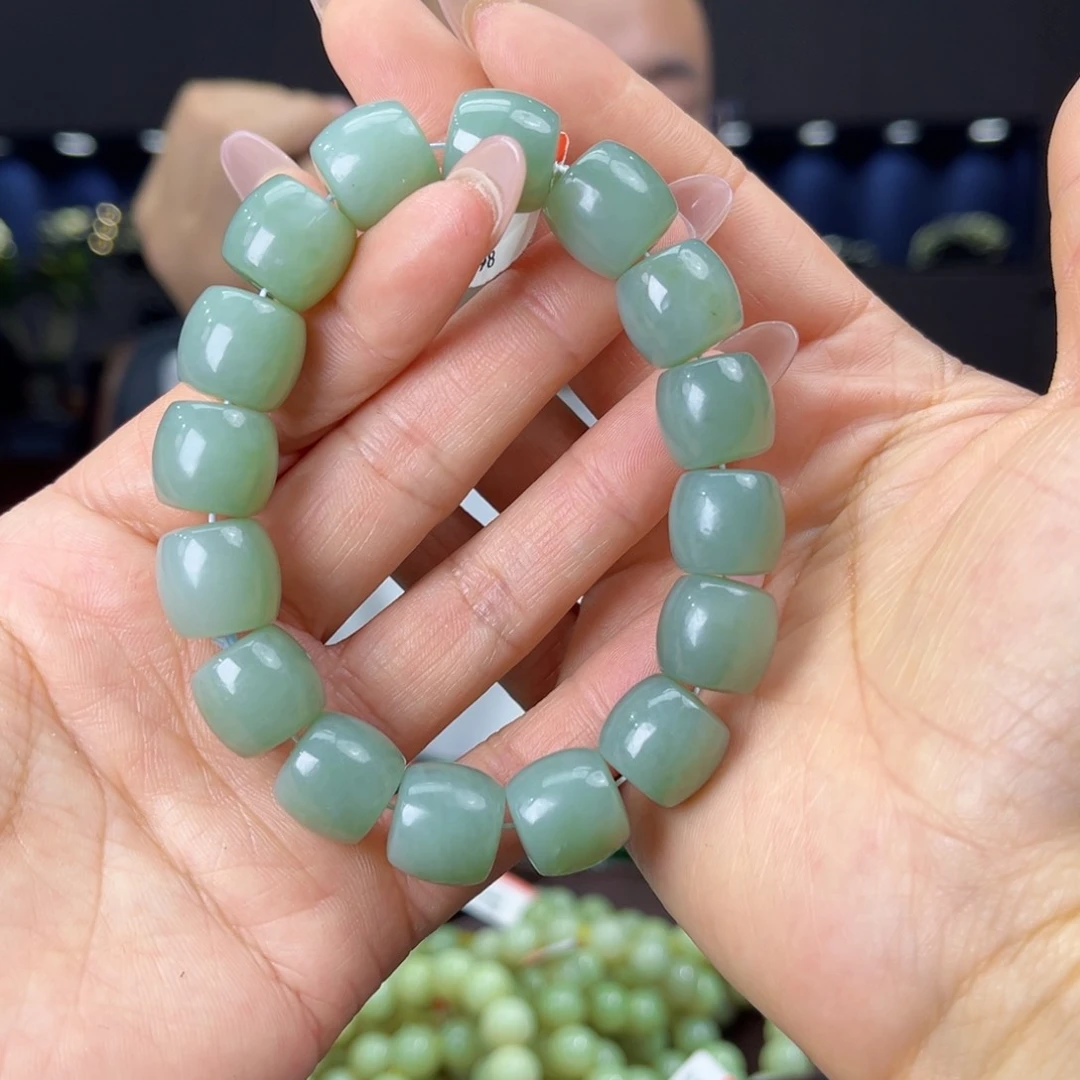 未镶嵌手链和田玉天然和田玉新疆且末天空蓝料14