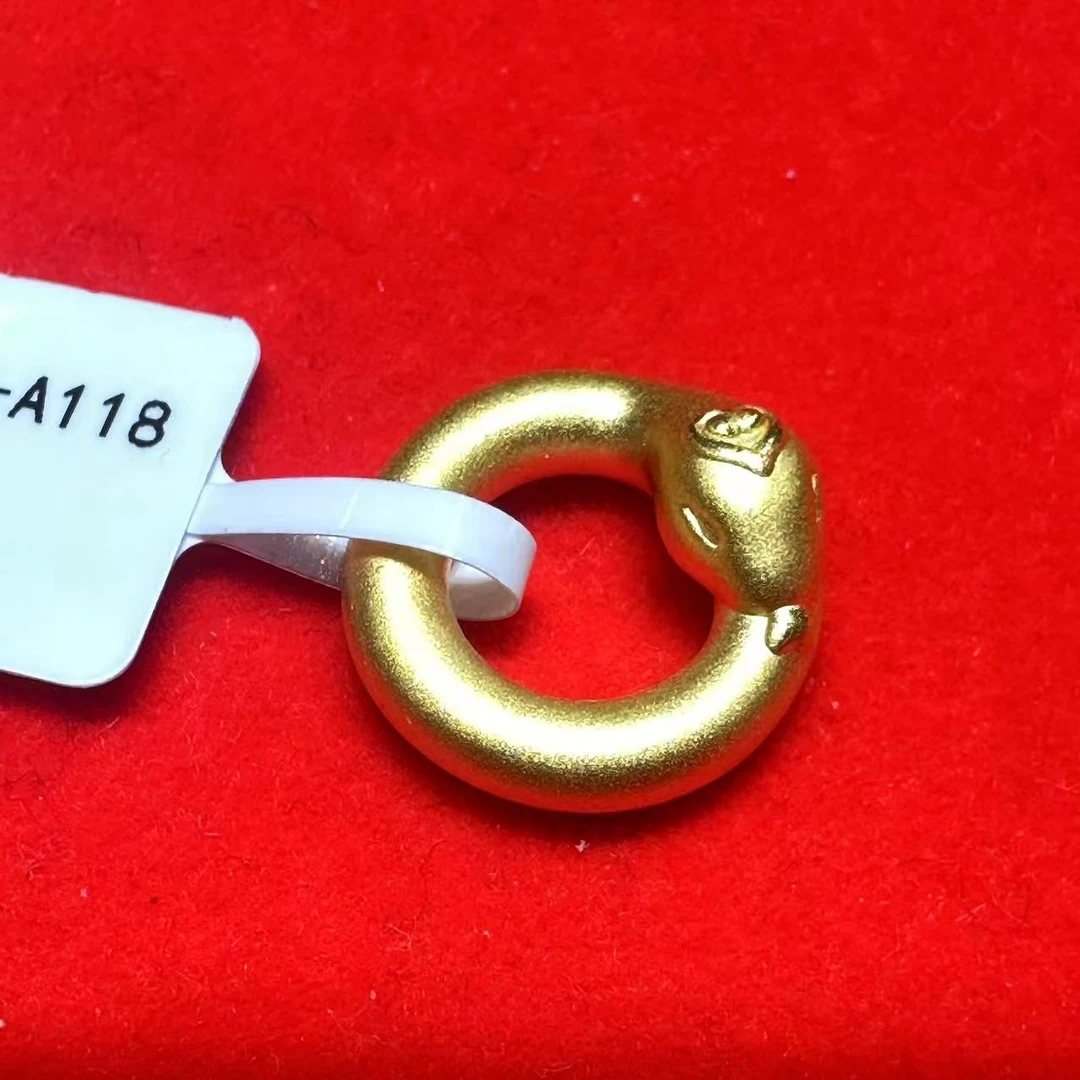 【小琪金选】 足金999 蛇形平安扣  1.59