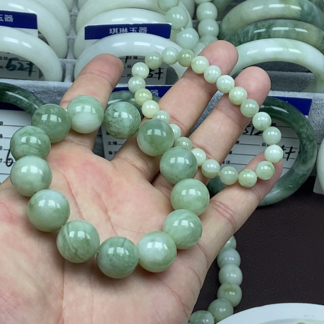 蛇纹石玉未镶嵌手链