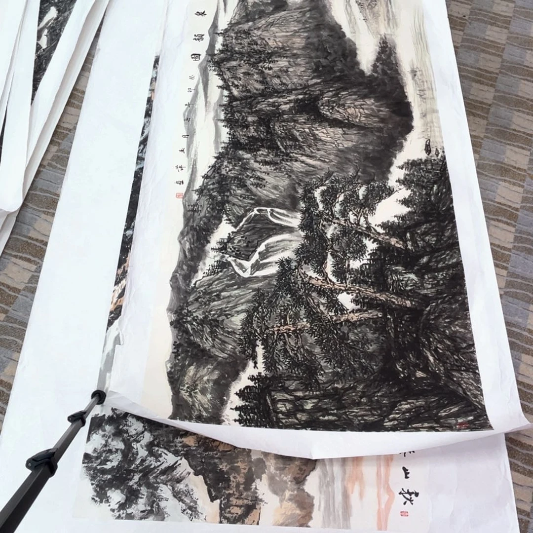 辉***.国画老师八尺山水冯1