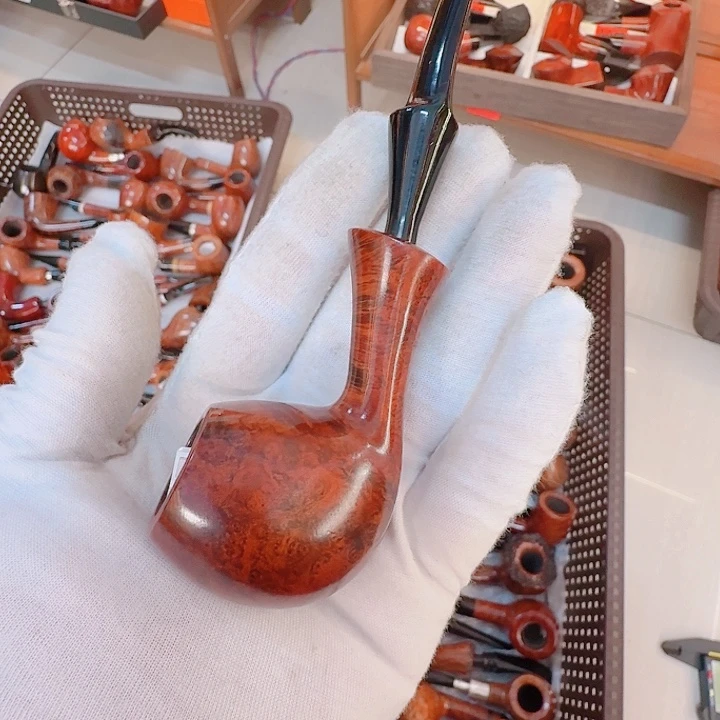 浮***日丹麦石南木工艺品斗