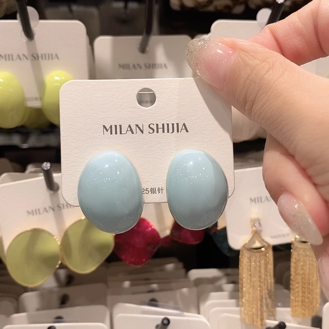 铜合金925银蓝色鸡蛋壳