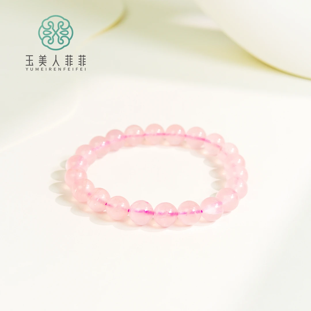 HP玉美人菲菲/水晶单圈圆珠手串约8mm