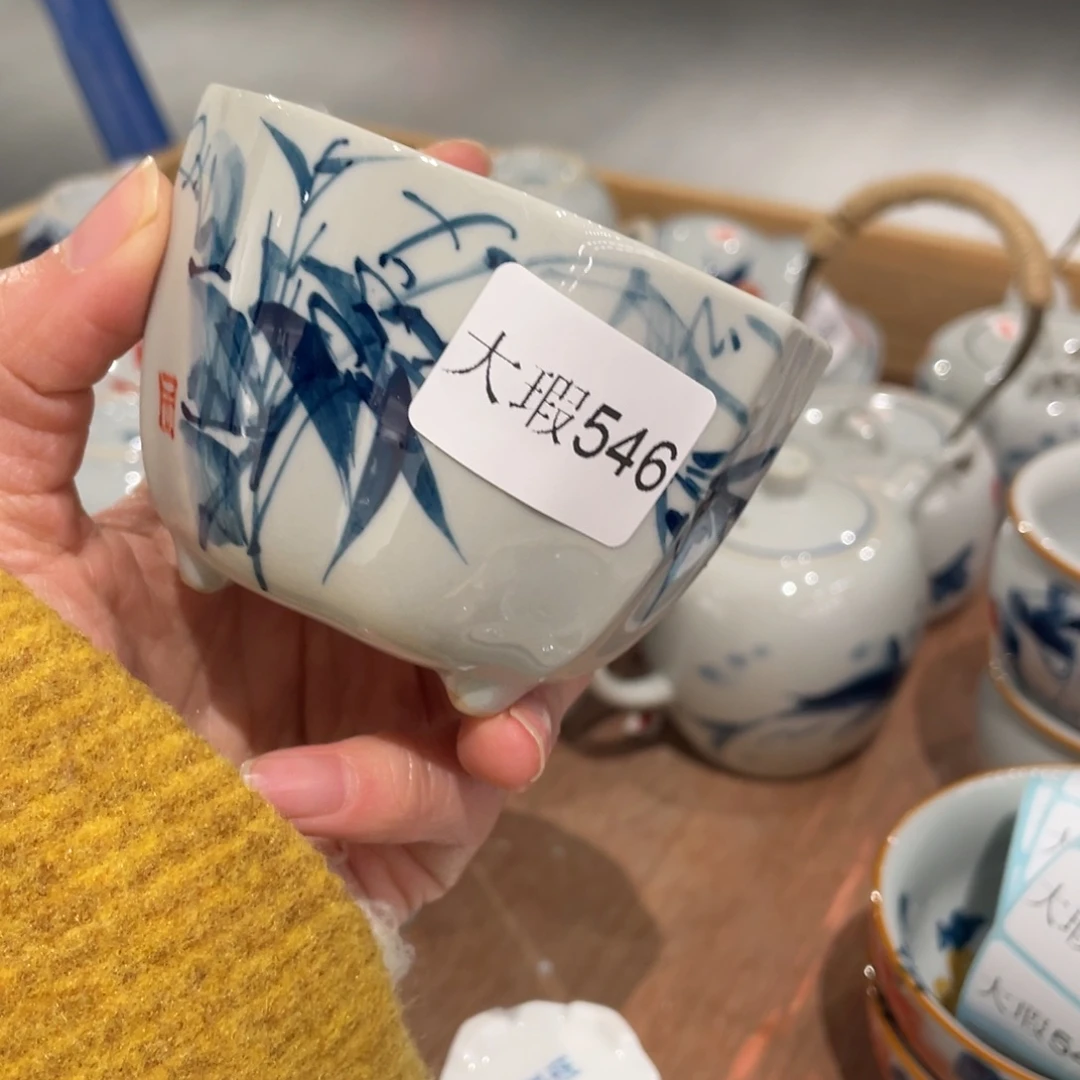 有瑕釉下彩纯手绘