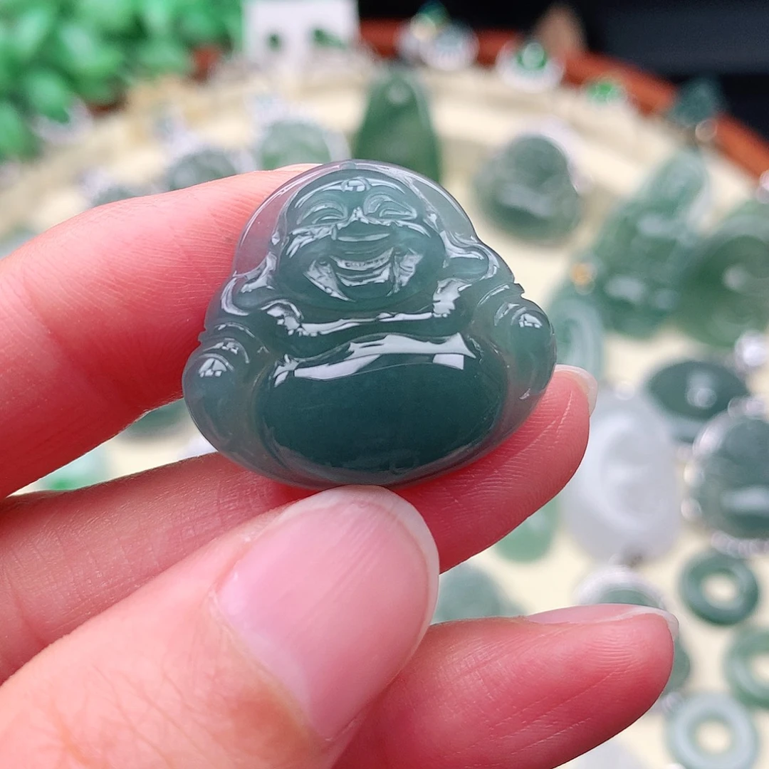 翡翠挂件未镶嵌吊坠
