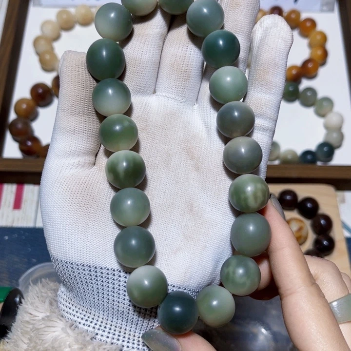 吊坠菩提根/象牙果手工干磨｜卡16圆珠手持不退不换