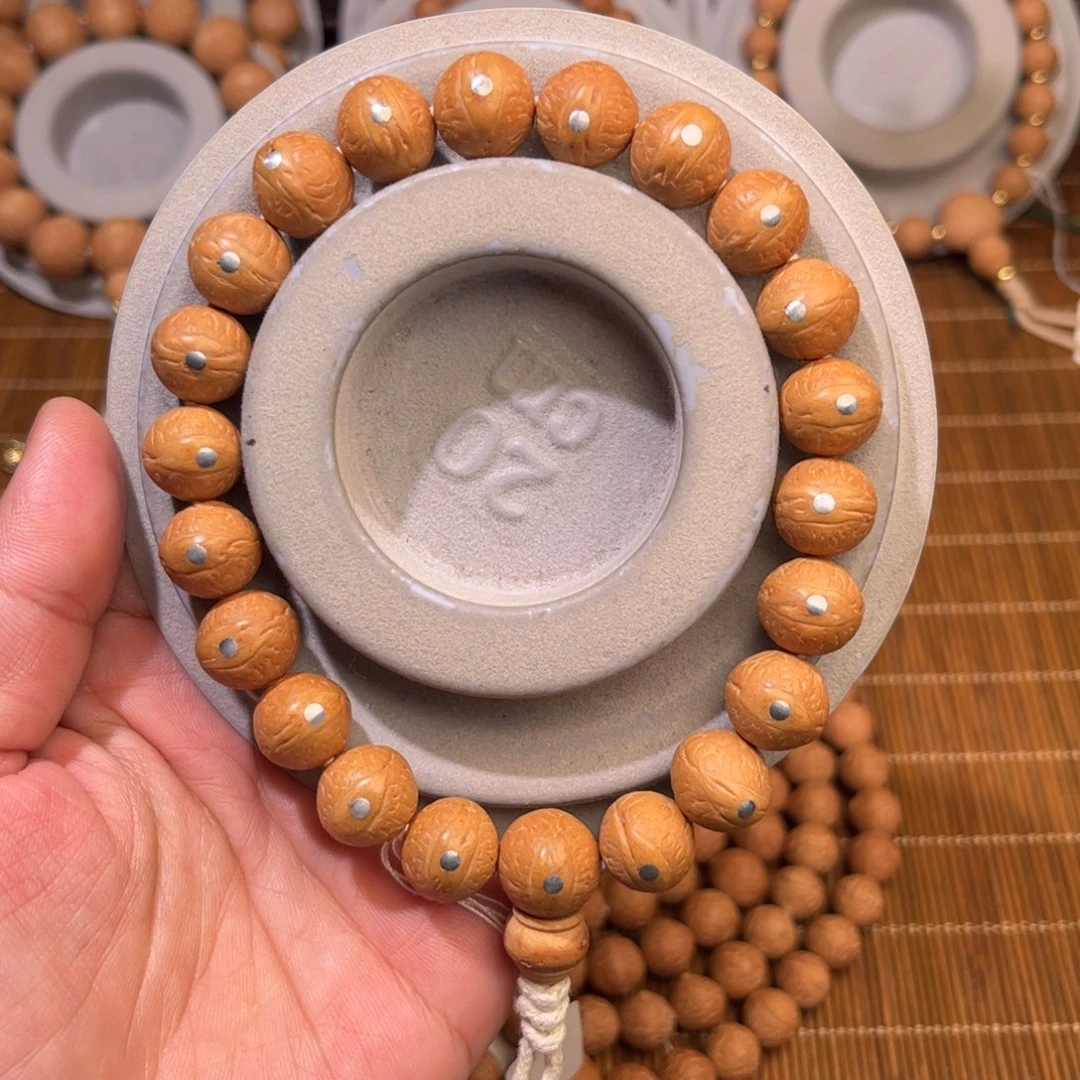 凤眼菩提手串尼泊尔12➕银钉