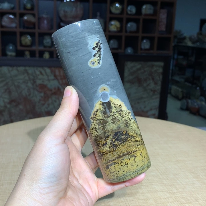 ，广西国画石摆件，观赏收藏送礼