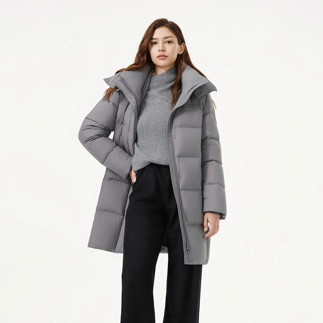 【达人专享】中长款女士舒适休闲羽绒服TB5530816Z