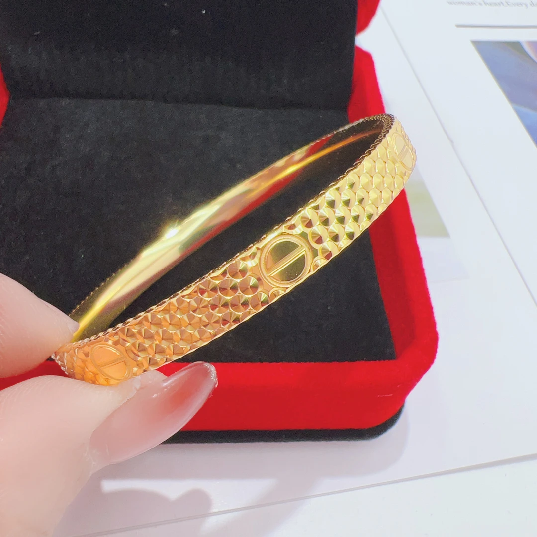 足银手镯 足银999.9满天星闭口手镯Z022