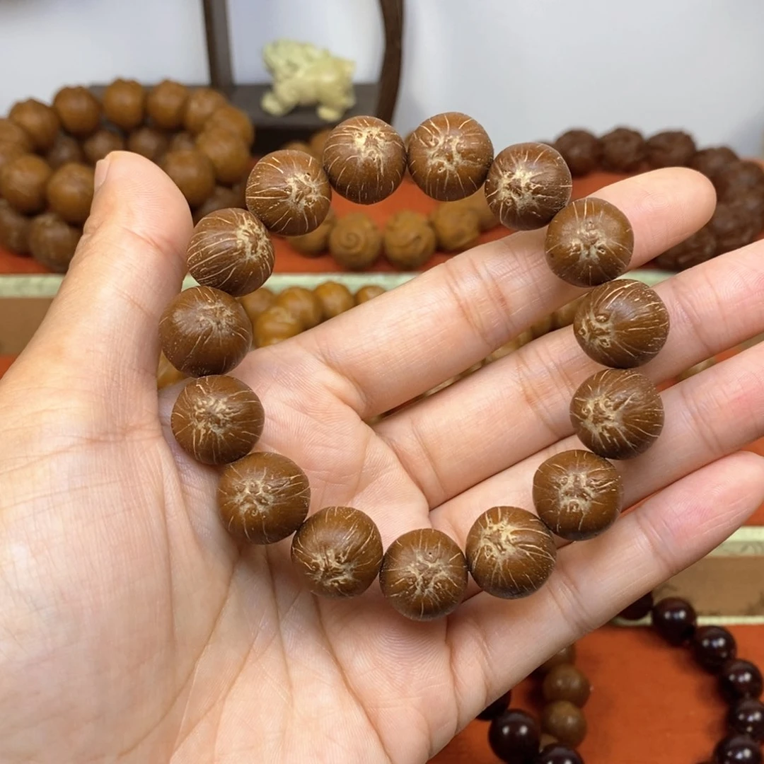 紫金鼠手串15红皮正圆