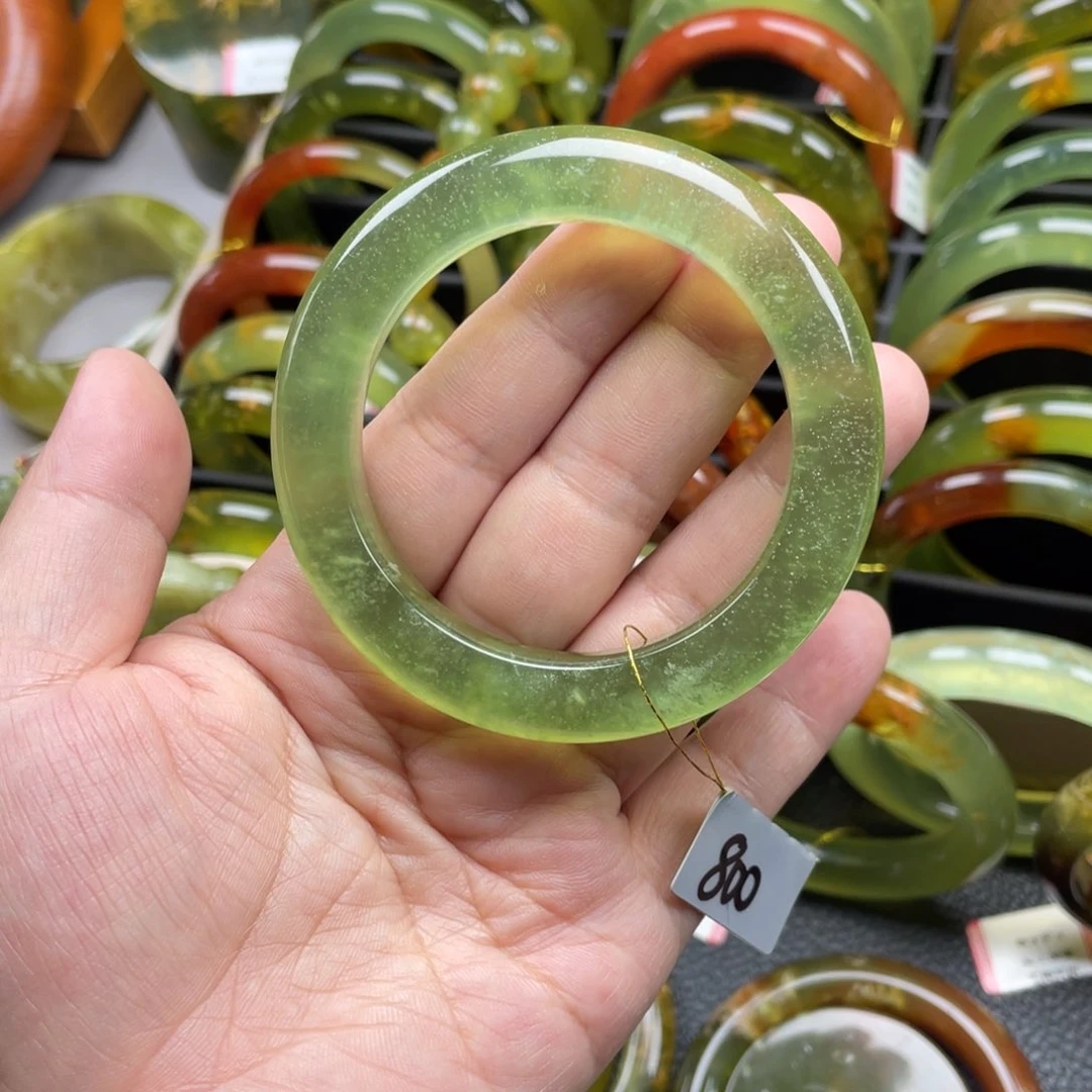 未镶嵌蛇纹石玉手镯