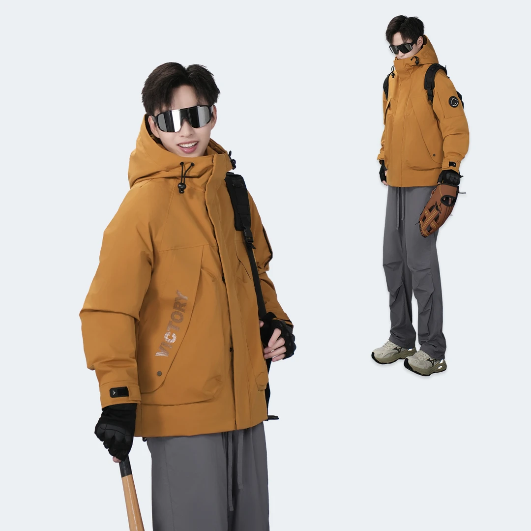 【秋冬加厚棉服】加棉防寒外套保暖连帽户外防水防风加厚宽松男士