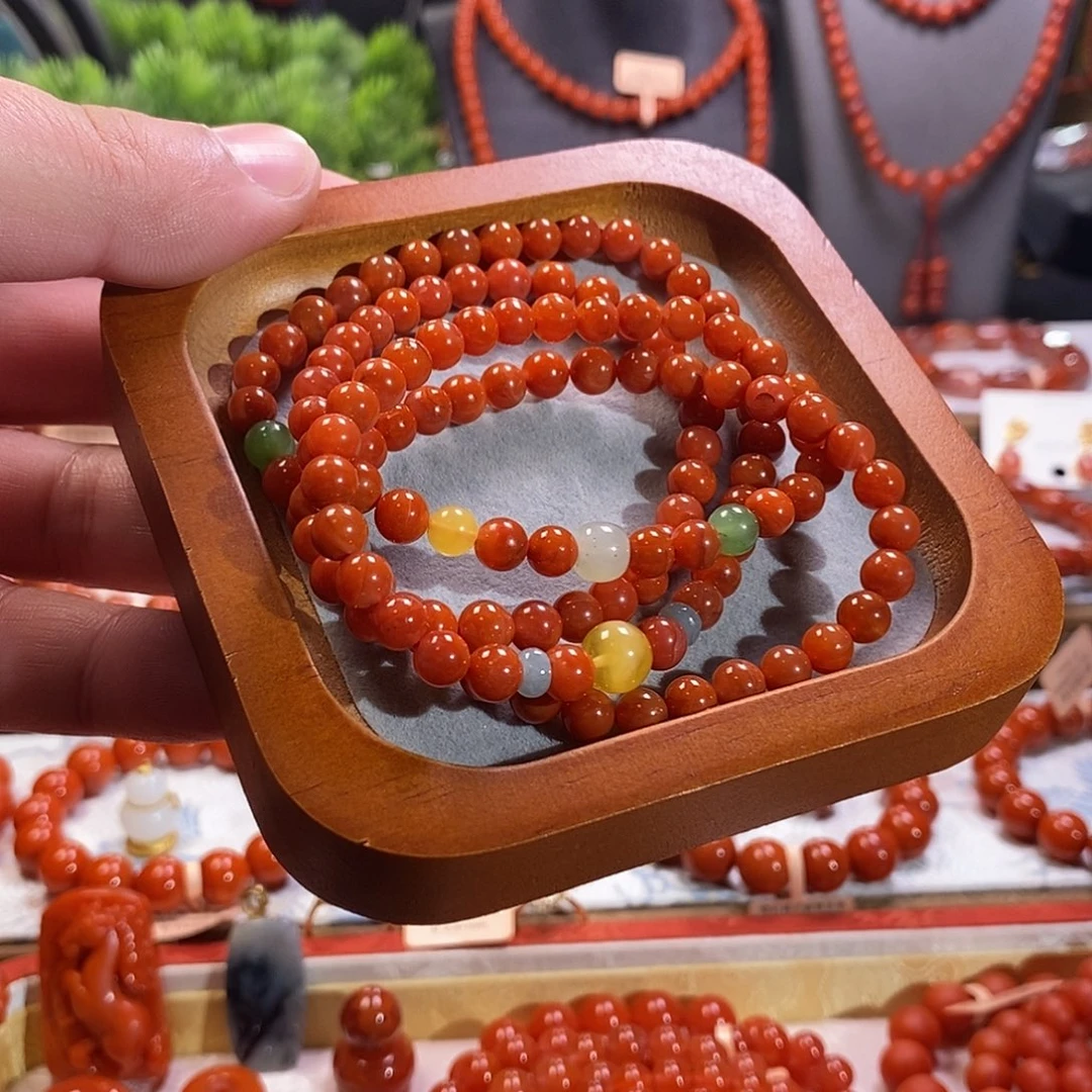 南红玛瑙未镶嵌手串