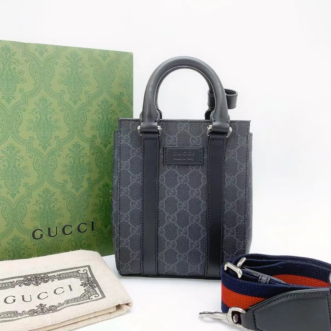 95新 GUCCI/古驰 古驰 托特斜挎包/非真假不退补不换