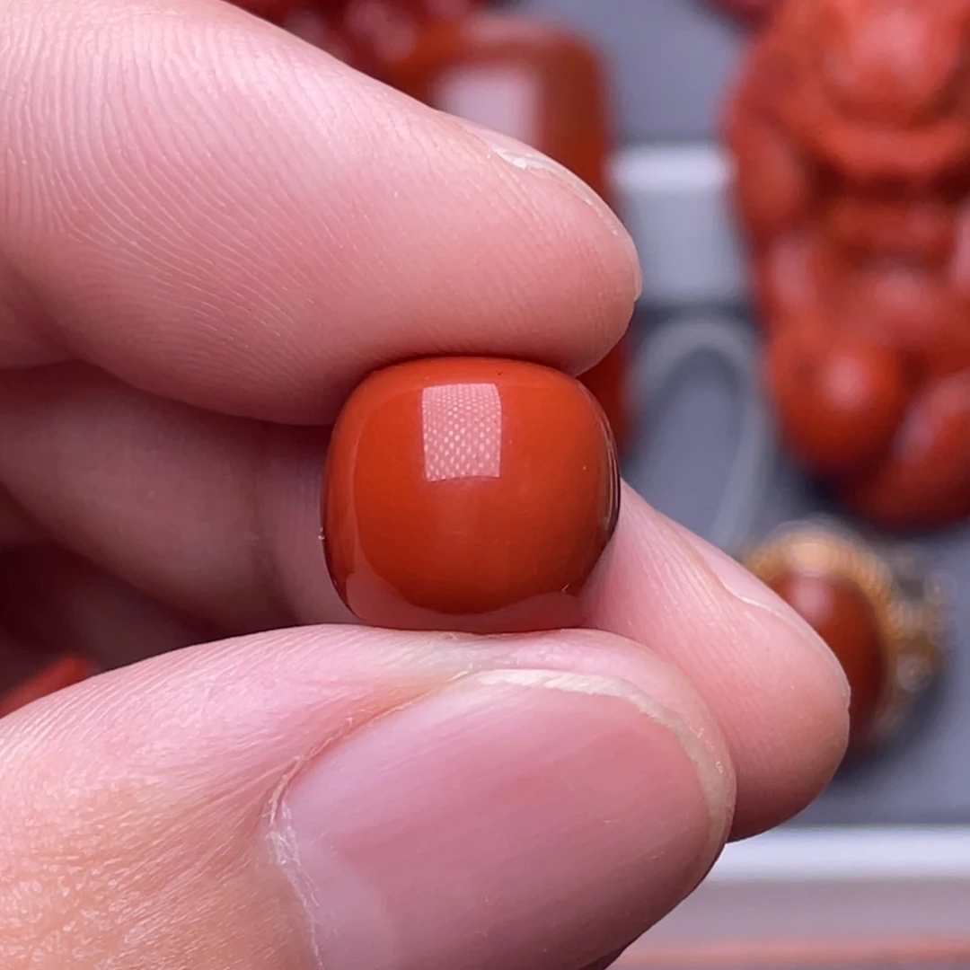 手串未镶嵌南红玛瑙正***石L11.9mm瓦西锦红老型单珠