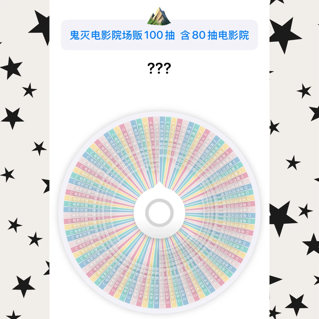 鬼灭电影院场贩第三弹大转盘 含80个电影院 权重看详情
