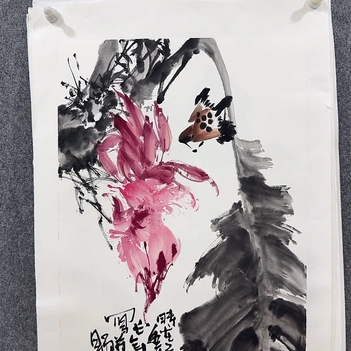 国画靳长年老师手绘作品