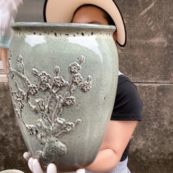 紫砂花盆正品口25高35
