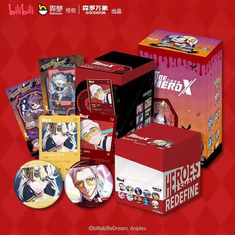 bilibili凸变英雄X动画万圣系列亚克力趣玩卡代拆