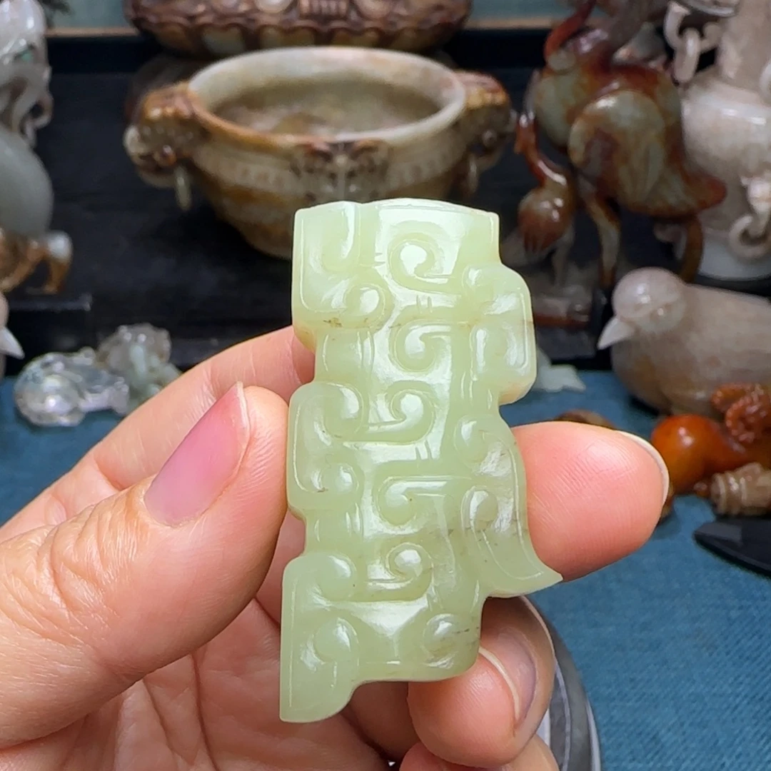 和田玉未镶嵌挂件