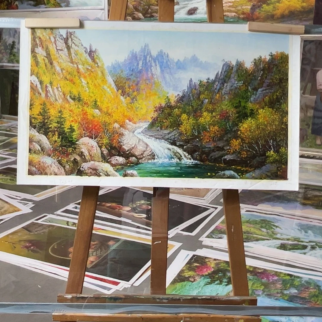 油画朝鲜艺术家油画作品