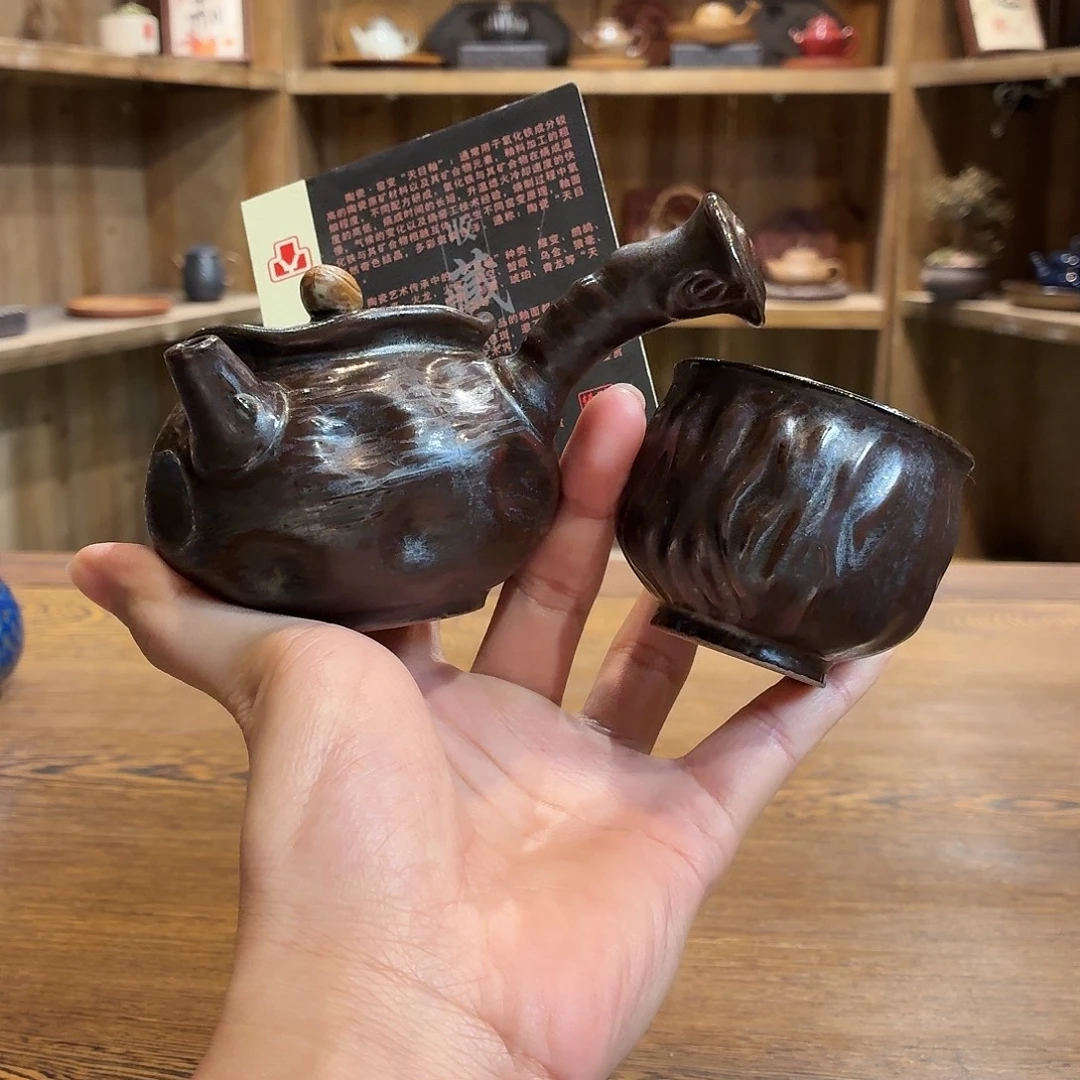 柴烧老岩泥茶器皿