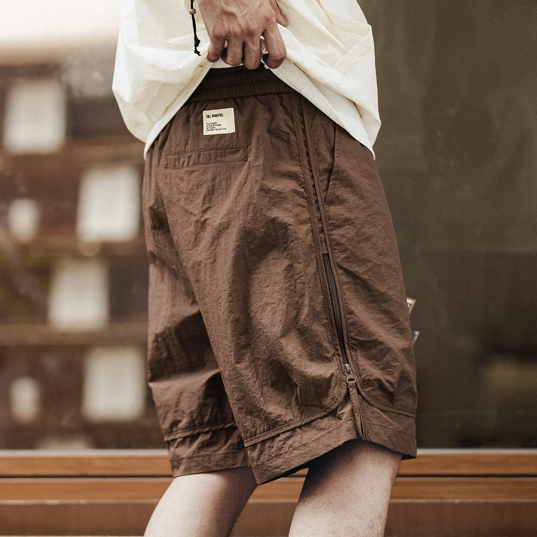 Tispair户外潮牌工装短裤男夏季潮牌宽松薄款冰丝五分裤男中裤