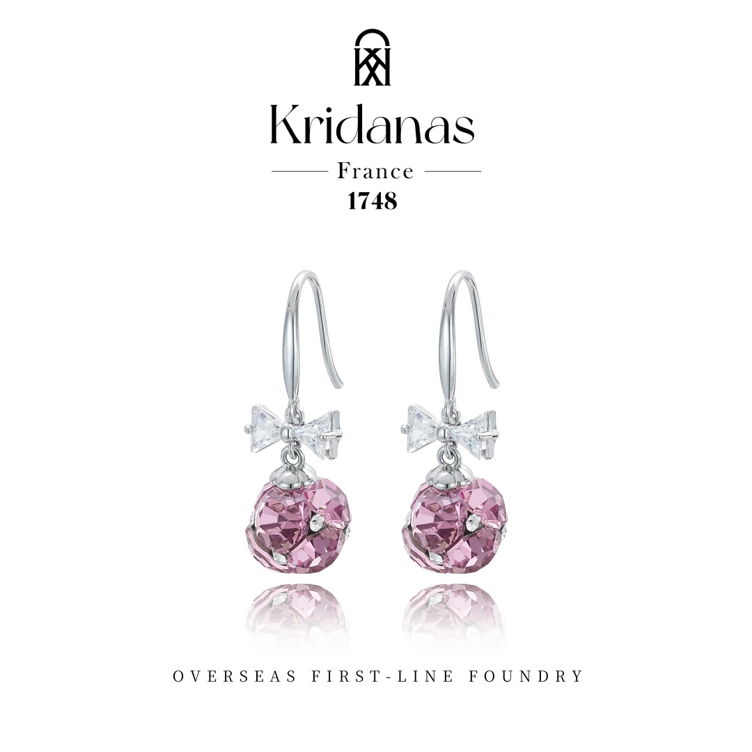 Kridanas★冰透紫 氛围感挂钩耳环 G0010
