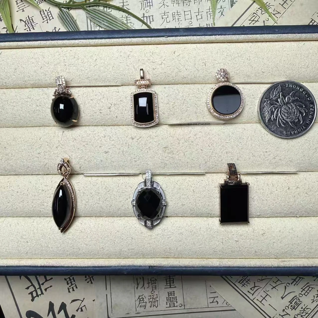 思懿珠宝  18K墨翠吊坠-5500-1-MN-多样性发一