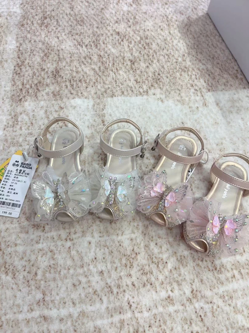 BC058437儿童时尚百搭舒适公主蝴蝶飞飞公主鞋