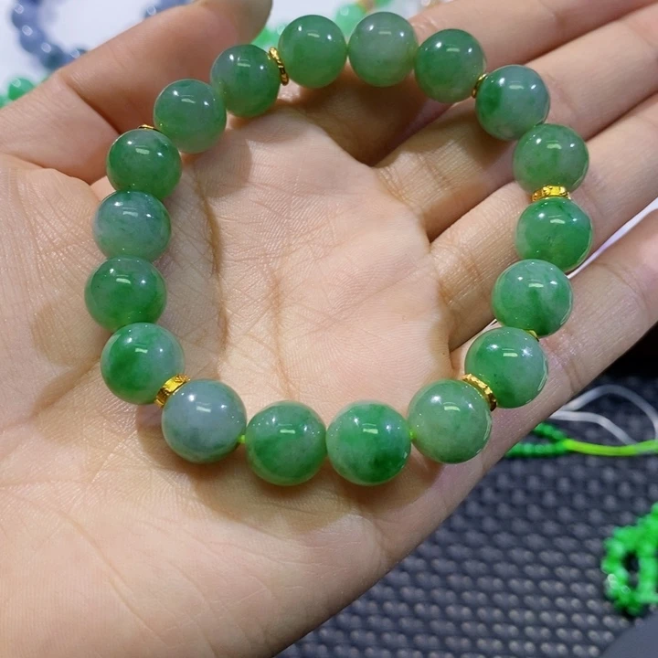 问***愧翡翠散珠天然缅甸翡翠