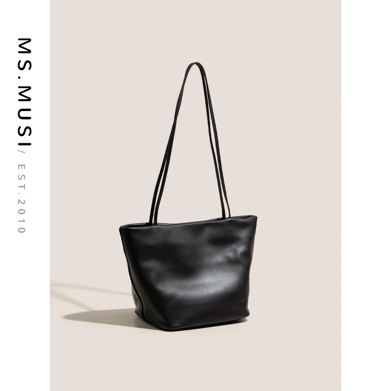 ms.musi2025年初秋新款羊皮小托特单肩包百搭女士简约女包~96077