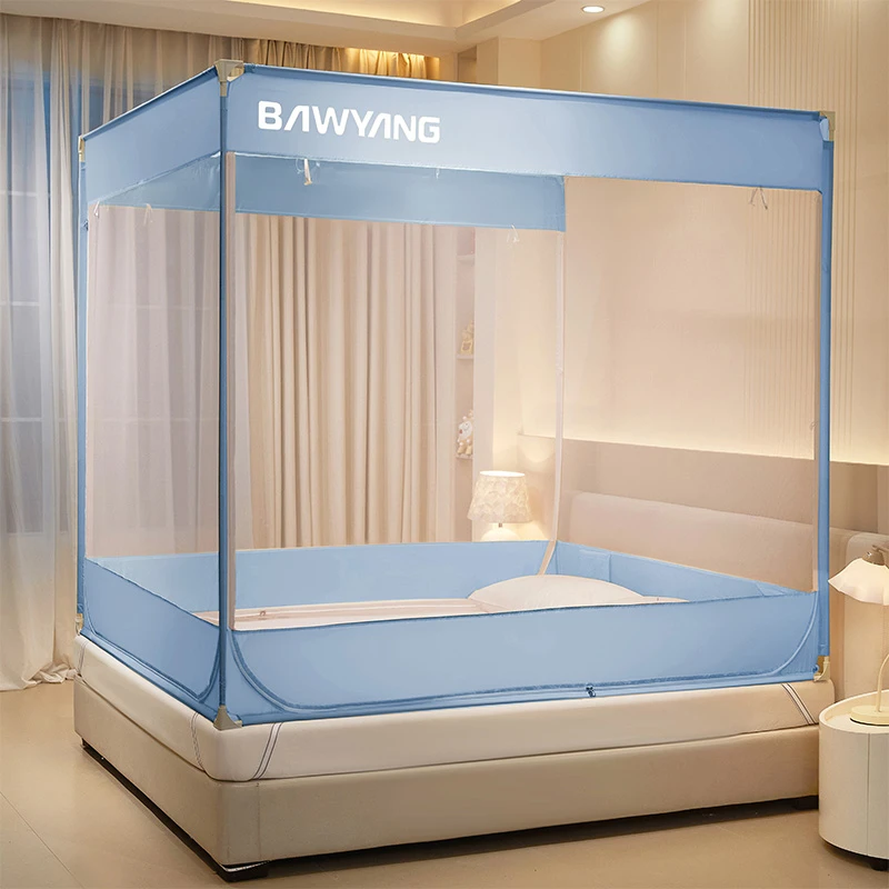 2025年婴儿童防摔全包围加高围栏家用卧室宝宝抗菌拉链防掉床蚊帐