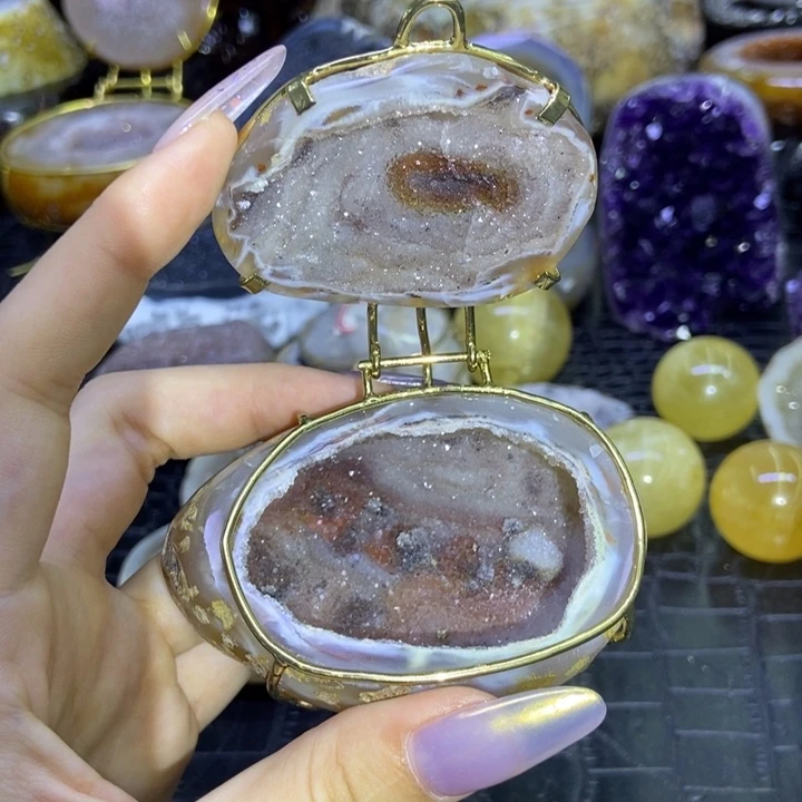 未镶嵌珠宝半成品水晶蚕丝盆