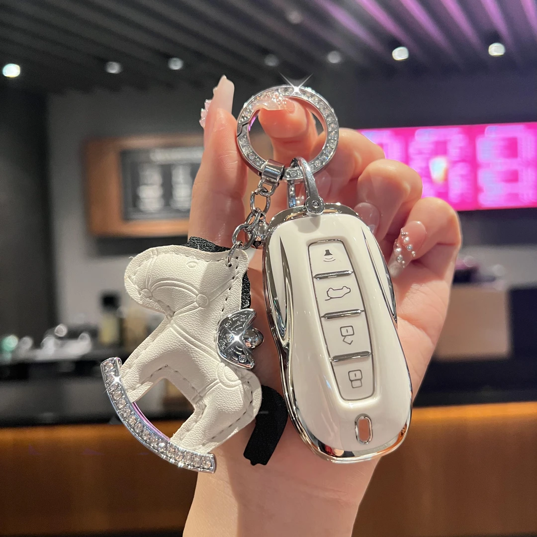 适用于福特领睿车钥匙套江淮福特领裕领界s/ev汽车保护壳高档包扣