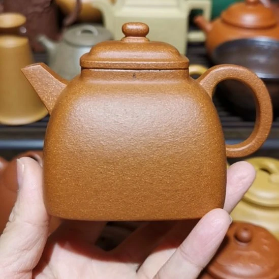 森***磊紫砂茶壶四方坦然壶半手工
