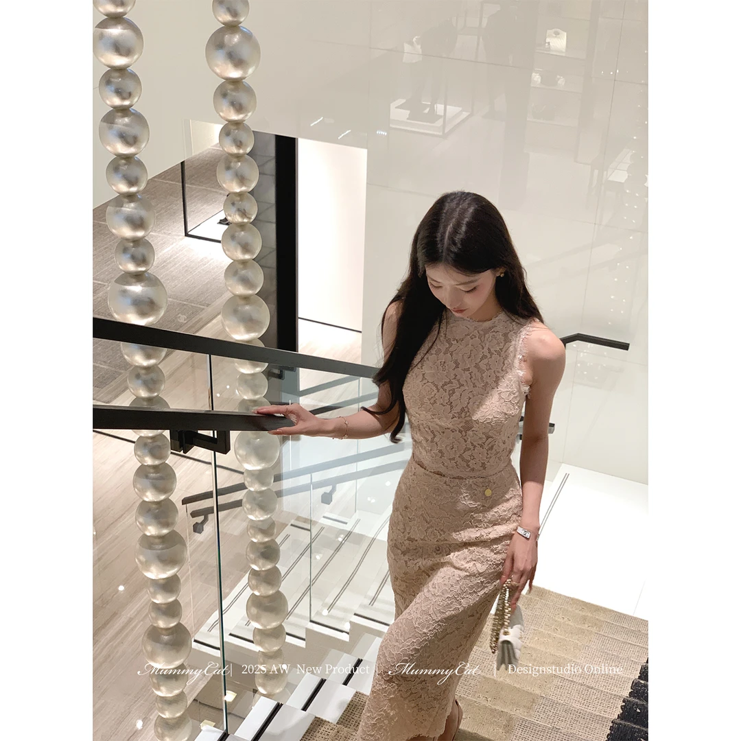 MummyCat下蛋喵【美人馥郁】25新品气质知性姐姐高级感骨线蕾丝套装