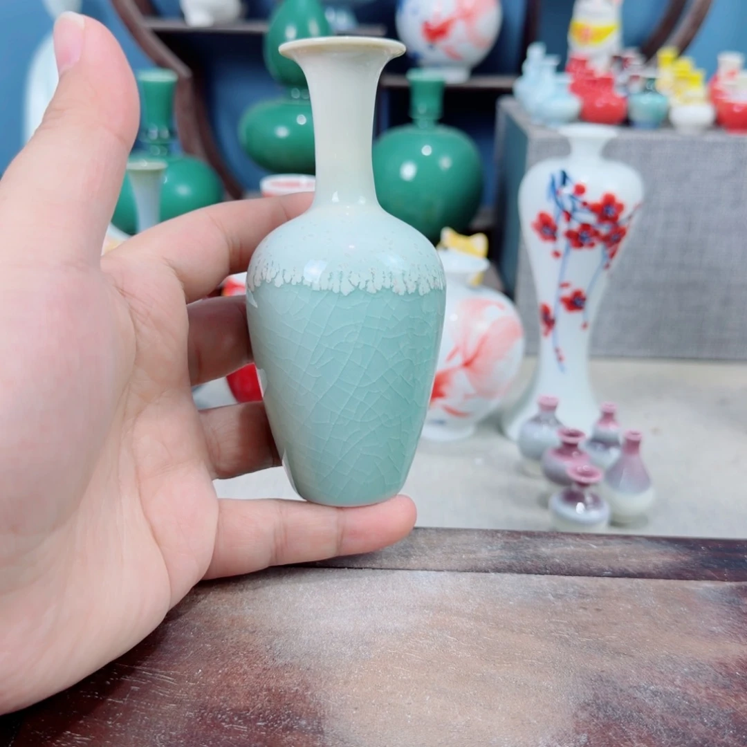 陶瓷手工小花器摆件