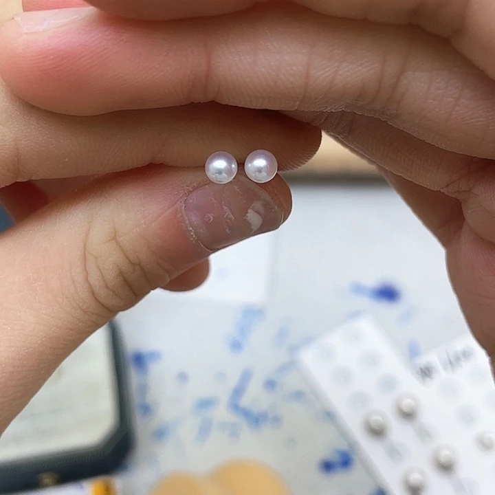 淡水珍珠耳饰银S925镶嵌蒙****0