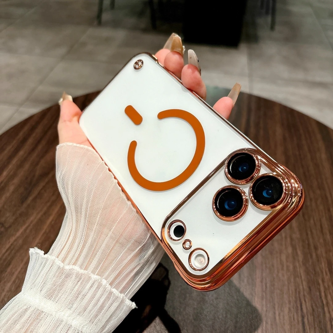 适用17手机壳iPhone16promax超薄磁吸圈15电镀无边框14高级13外壳