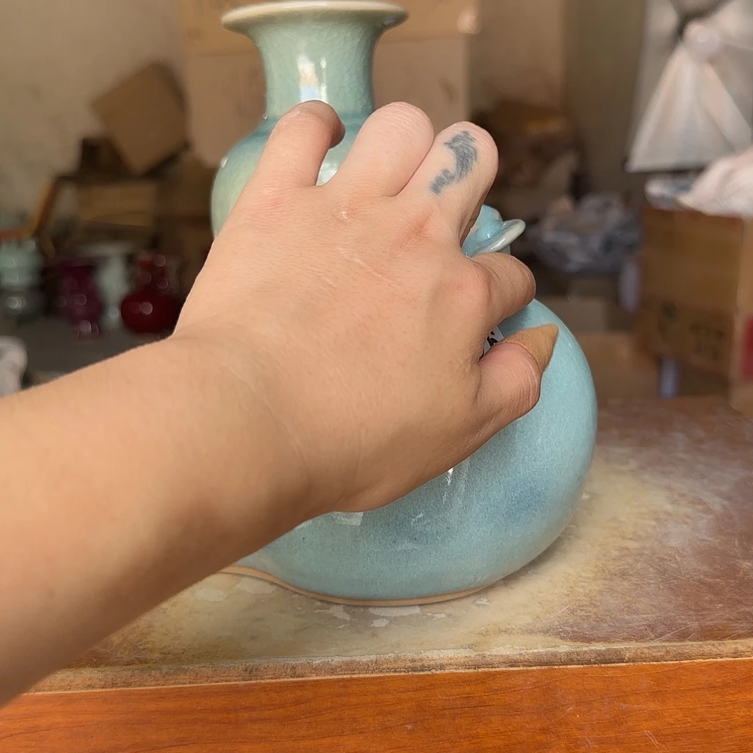 摆件郑家钧窑摆件微