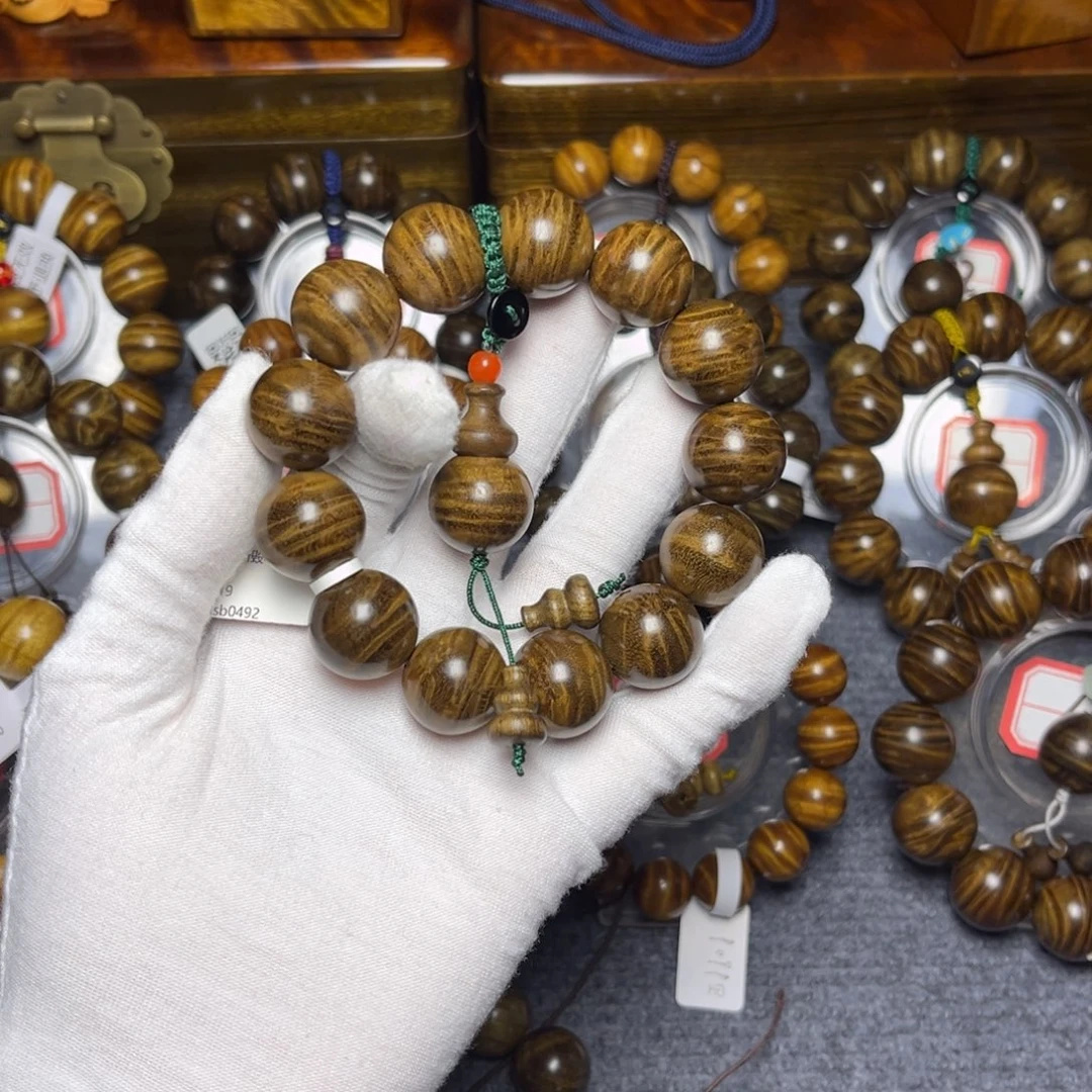 楠木（金丝楠）手串/手链乌木1.8满水波640